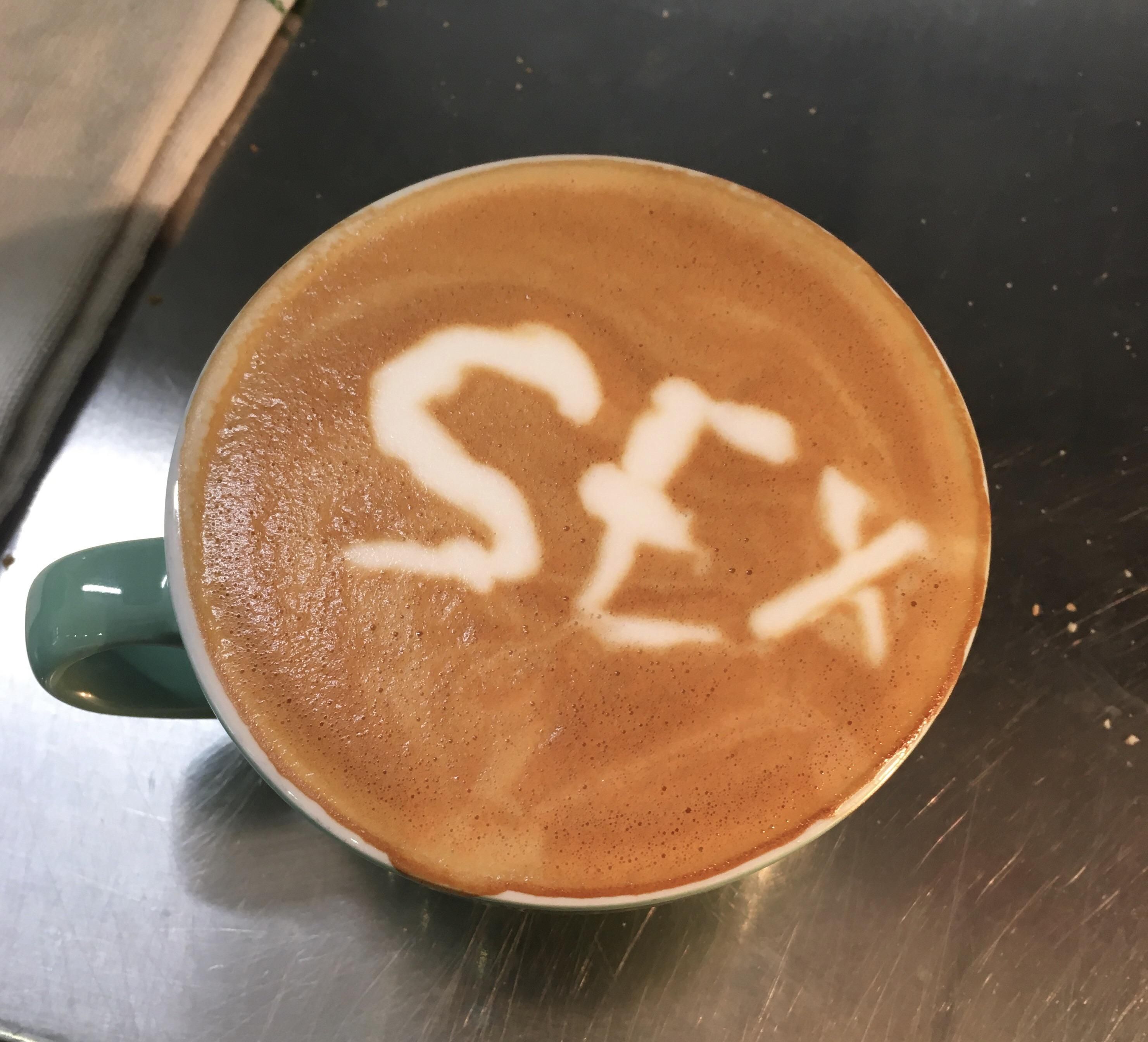 This barista is really confident in their coffee making ability