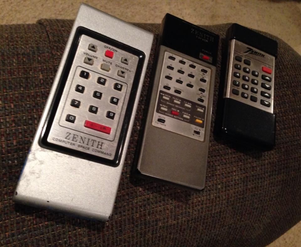 Looked under Dad's couch cushions and found the Zenith Remote Control Museum