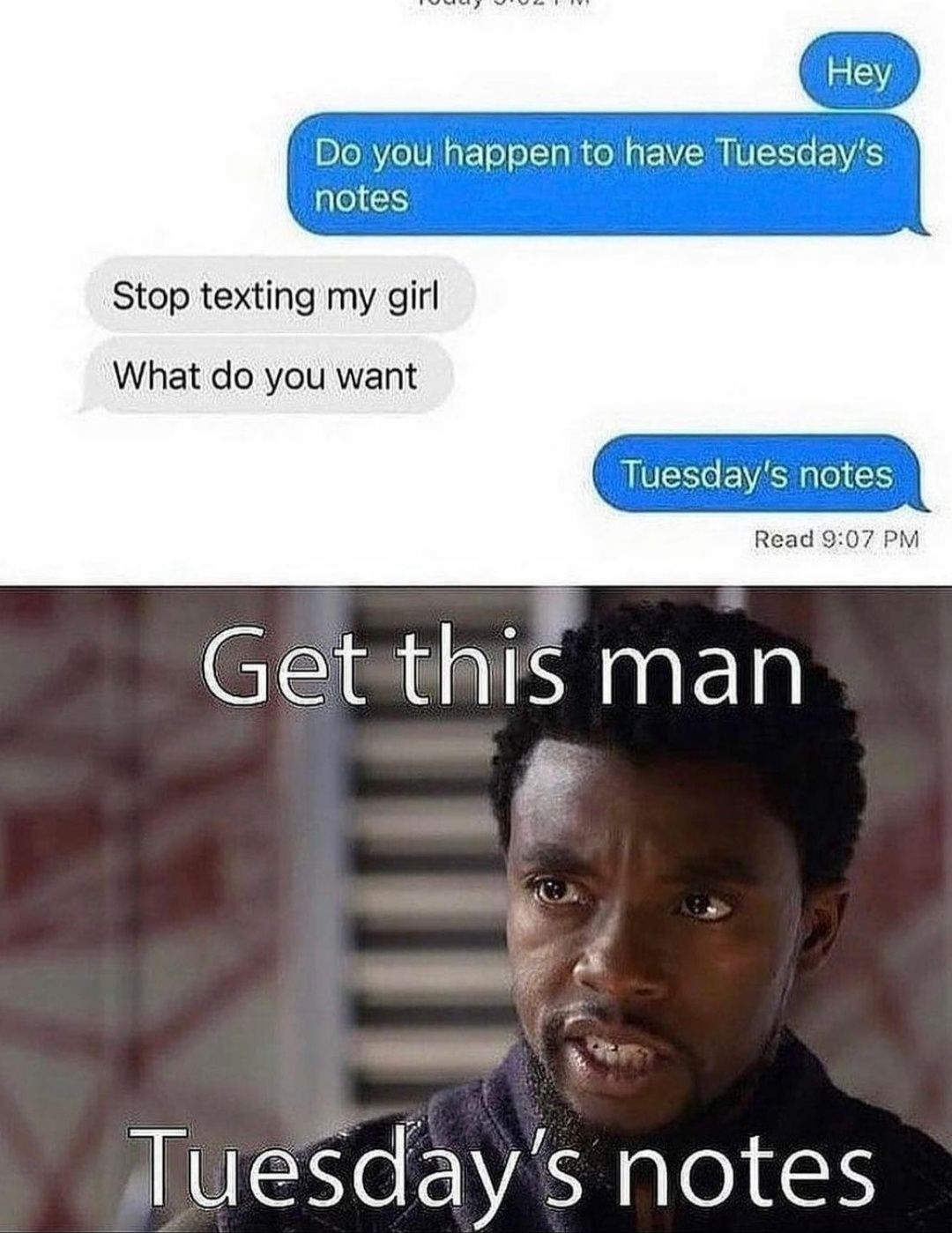 Bruh gimme that Tuesday note