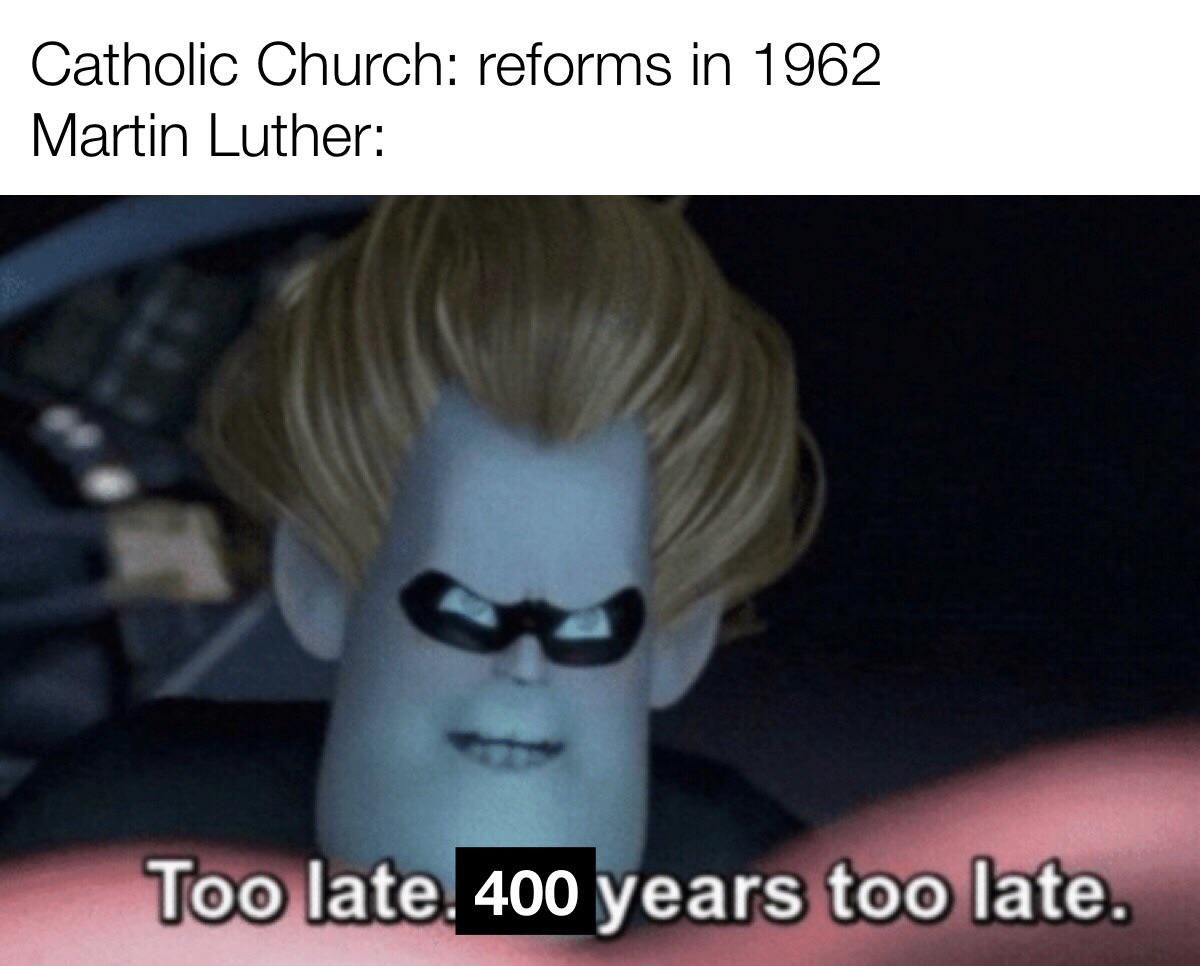 I got 95 theses but a Pope ain’t one