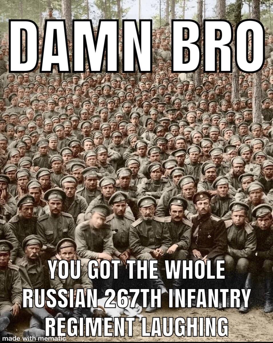 Imagine how big the Russian army in WW1 was if this was only one regiment