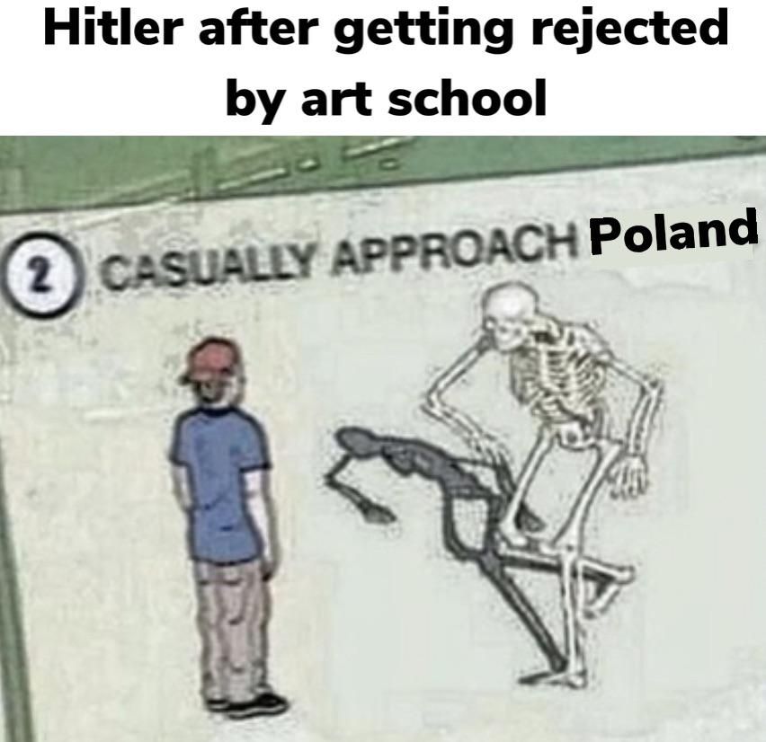 -> Gasp Poland firmly -> Invade Poland