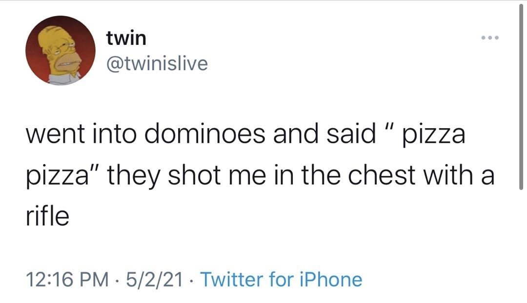 Dominoes don’t play bruh