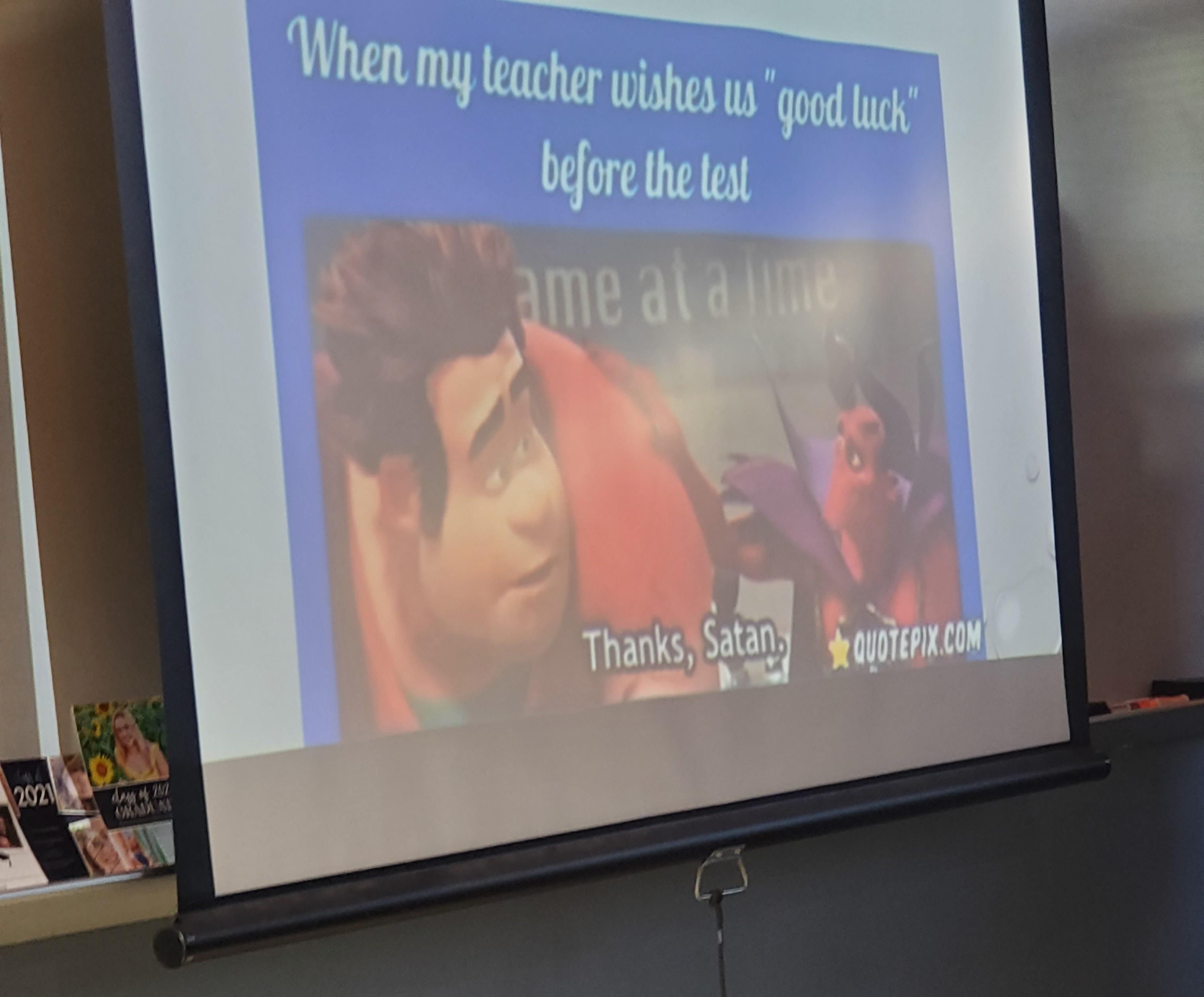 My teacher made a meme and ngl it's pretty accurate