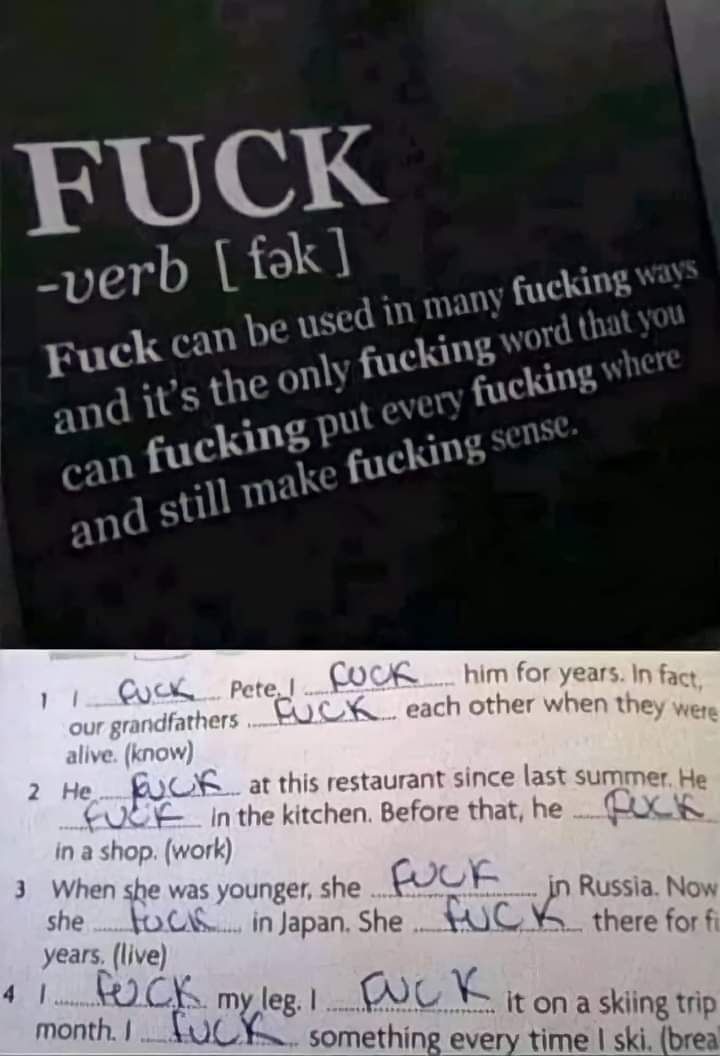 How to use F word