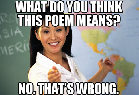 Unhelpful high school teacher.