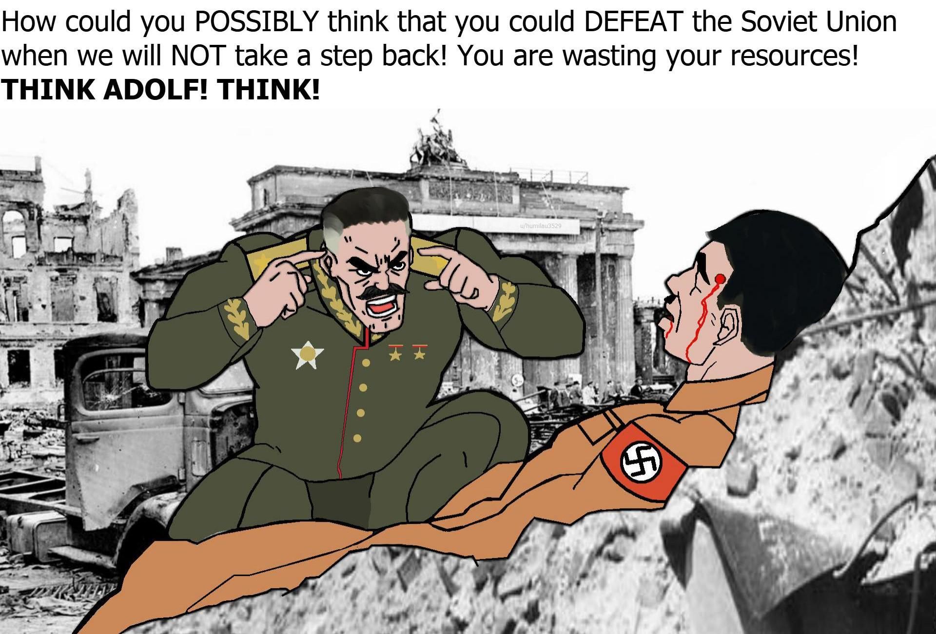 You can't simply beat the Soviets using only Blitzkrieg, you are in long term