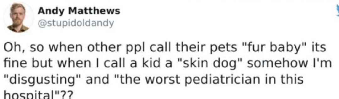 Talk about double standards