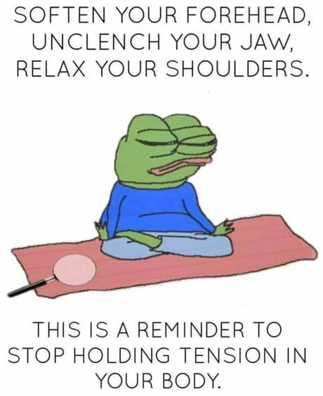 And do not forget to breathe