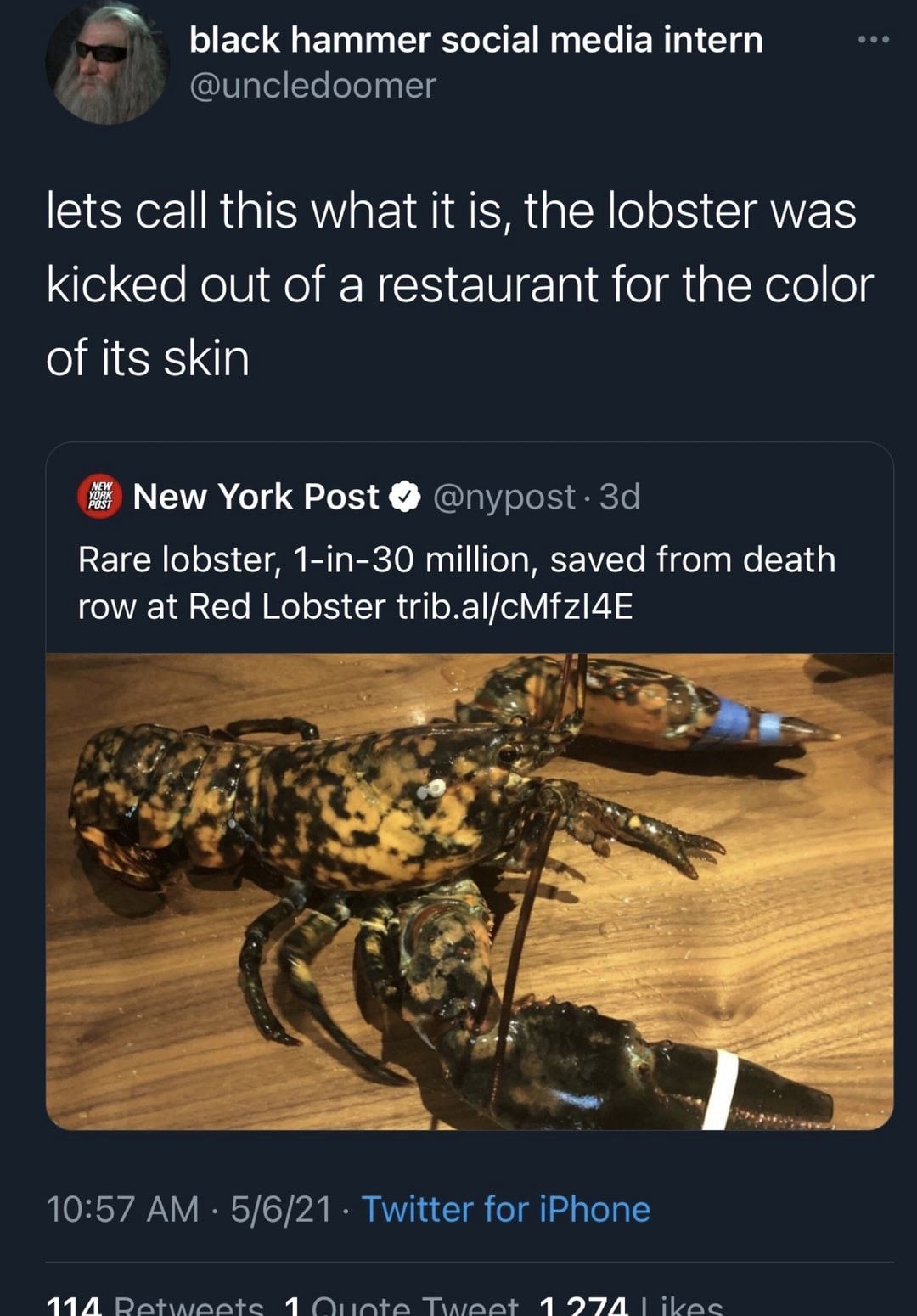 JUSTICE FOR LOBSTER