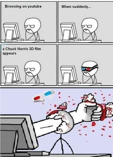 Ohh look a 3D Chuck Norris movie