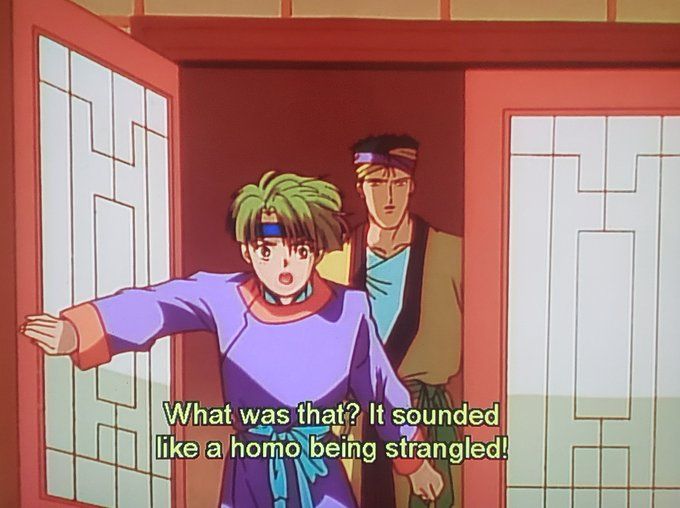 When you hear a homo being strangled