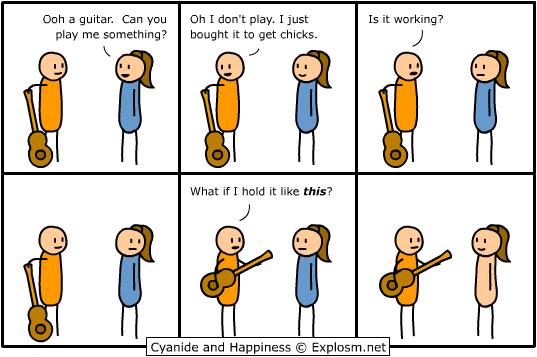 To the guitar shop!