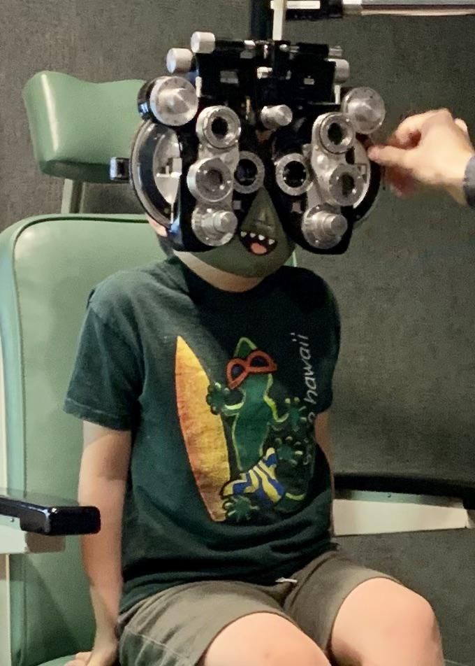 Eye exam during a pandemic.