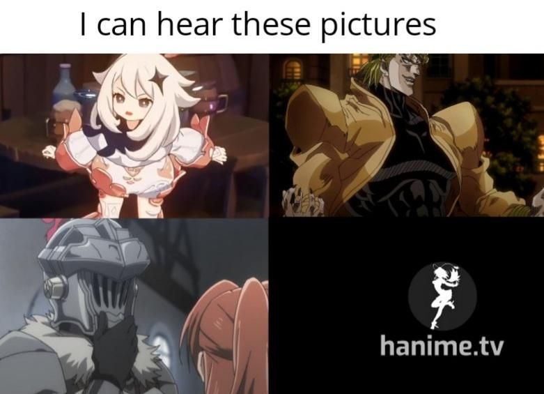 We all can hear them.