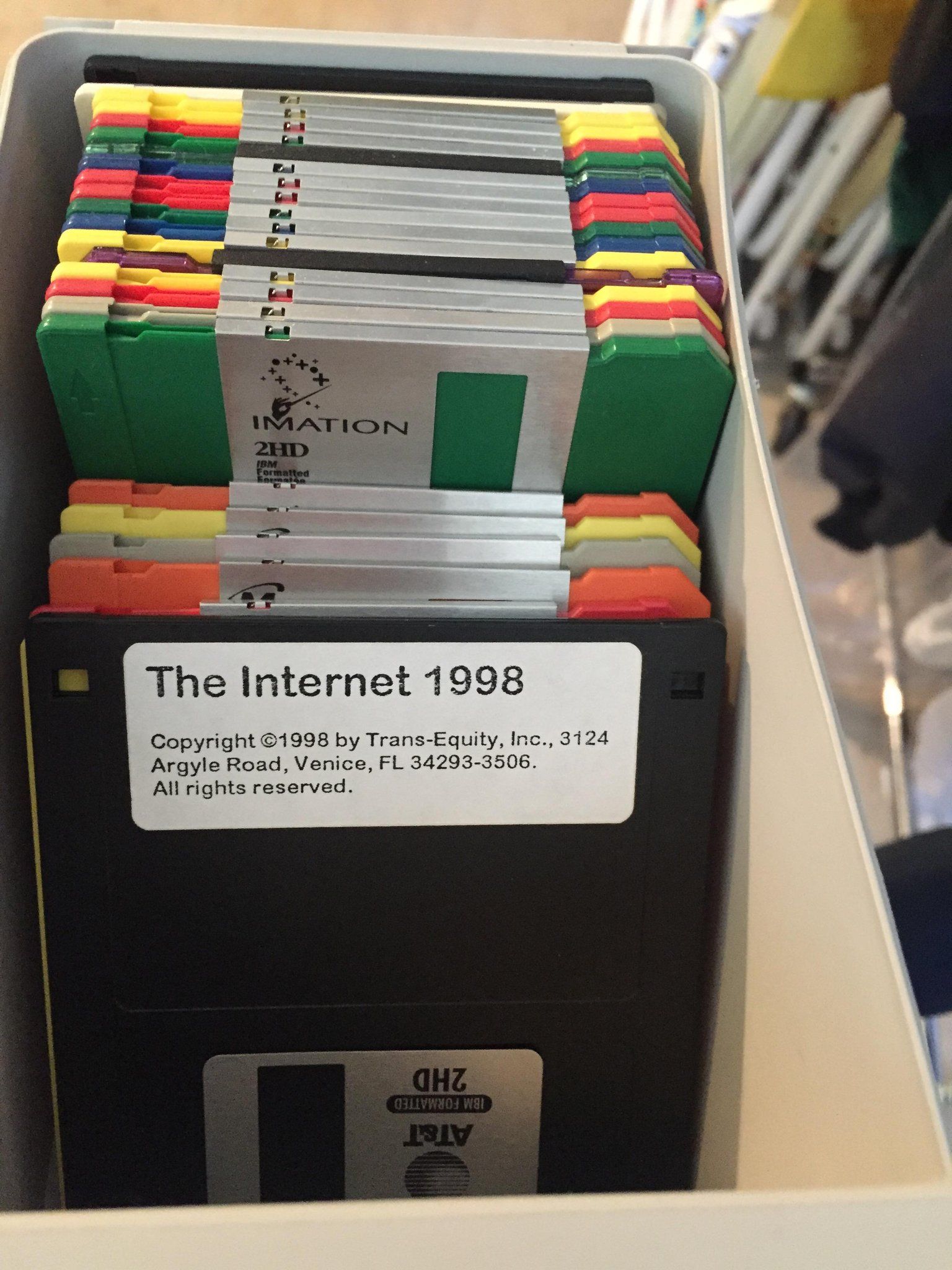 In 1998 you could fit the whole internet on one floppy disk.