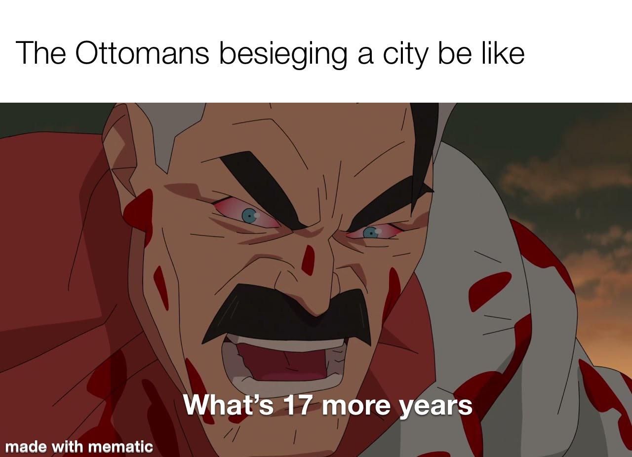 Ottomans Besieging a city.