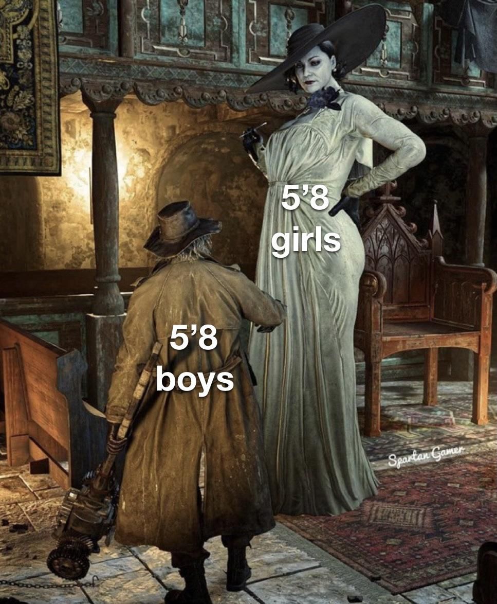 5’8 boys vs 5’8 girls