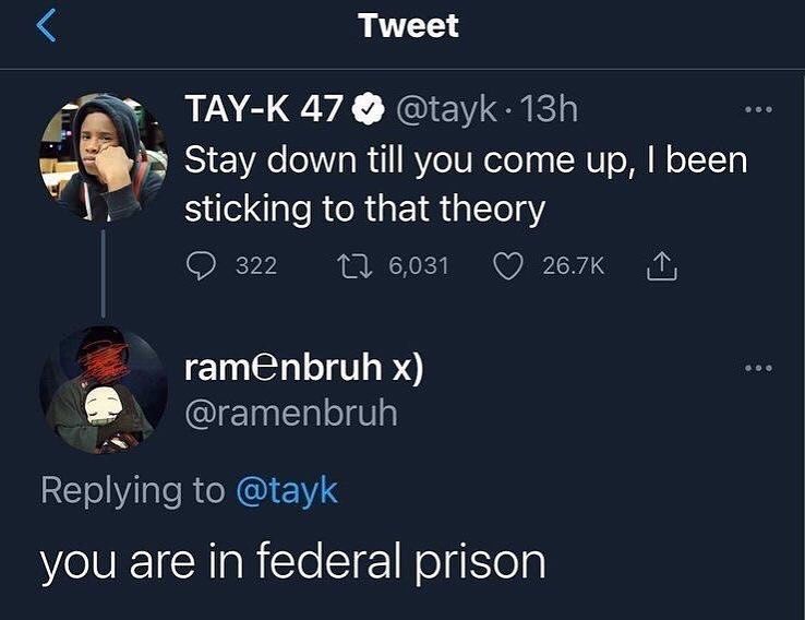 That's what he is taking about