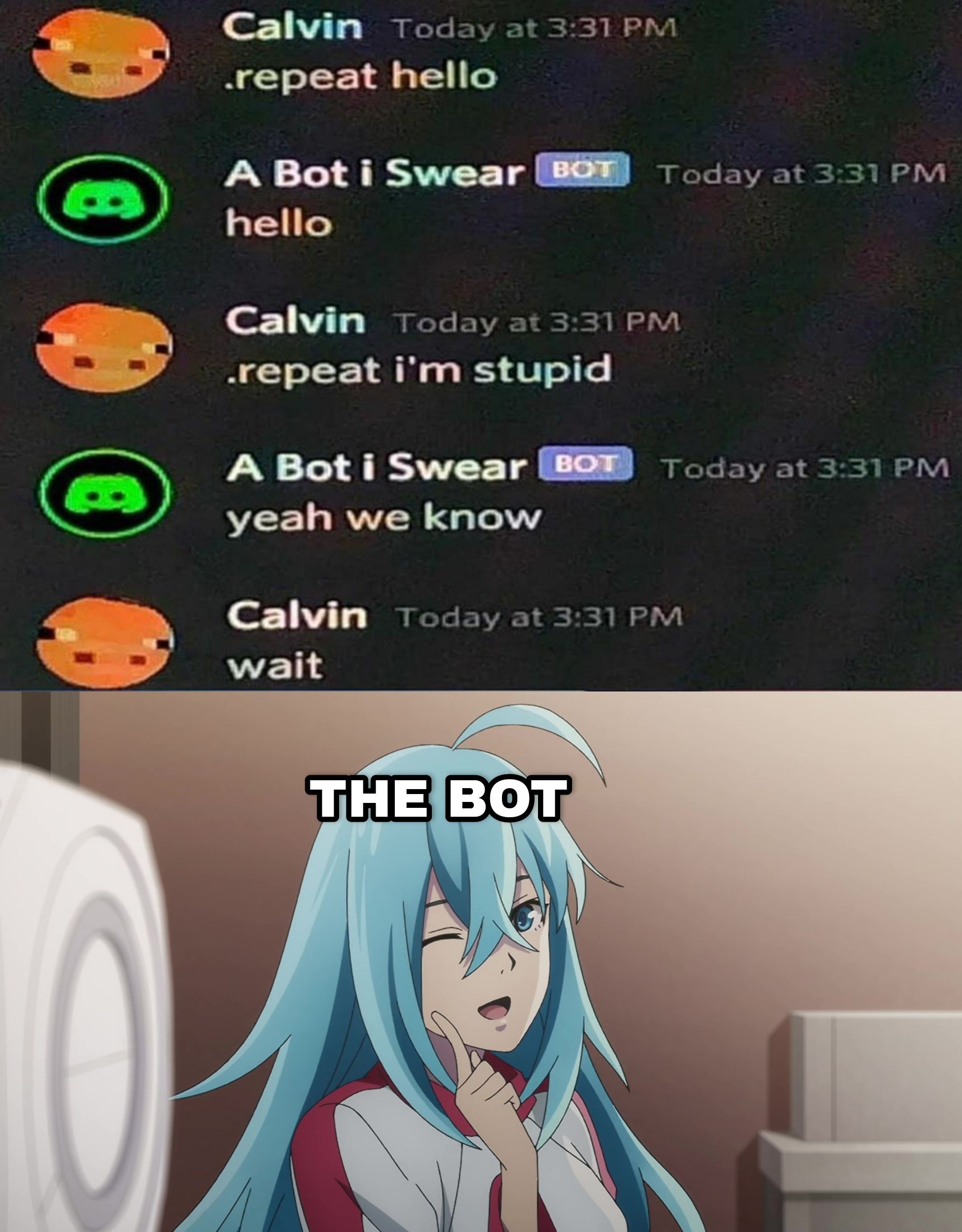 The bot is hodd tho