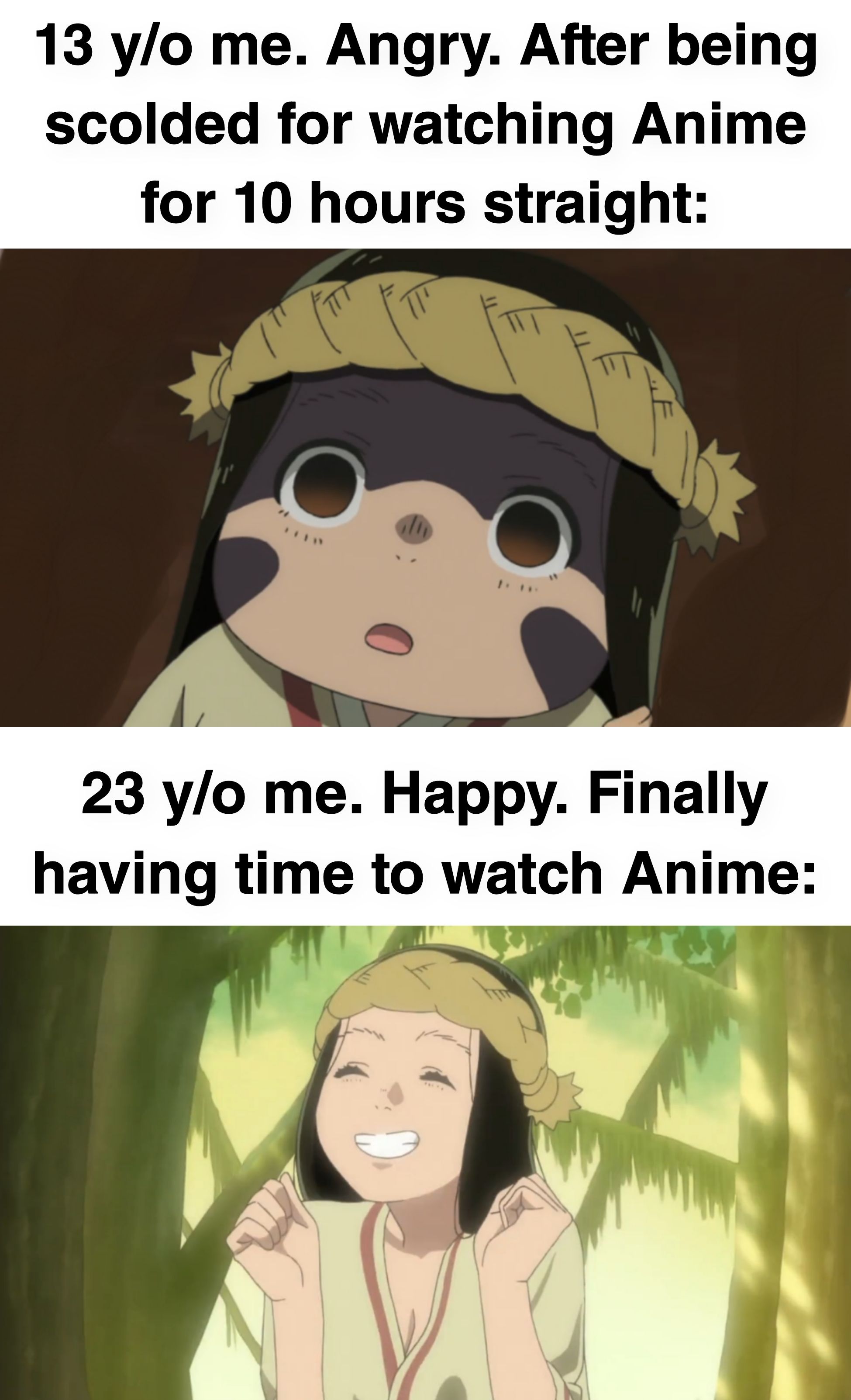 I can only watch Anime on Weekends :,-)