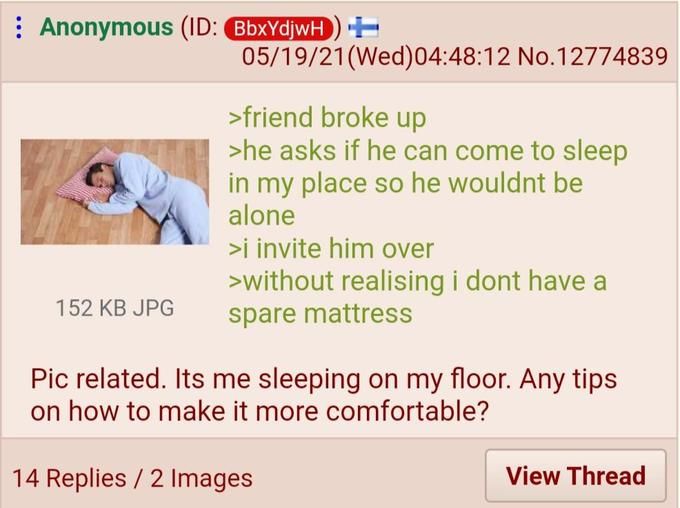 He probably had his friend take the photo