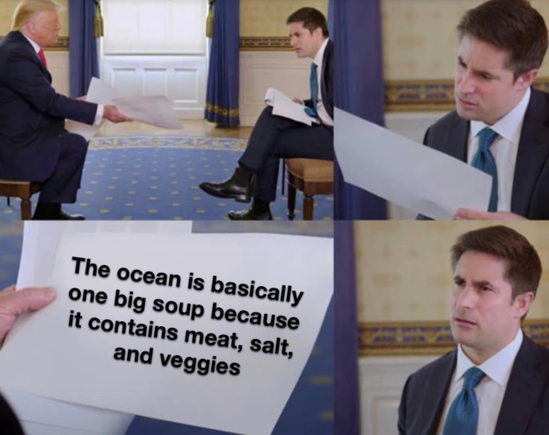 very salty soup