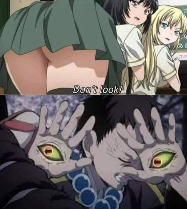 No problem I’ll just look this way *eye hands open*