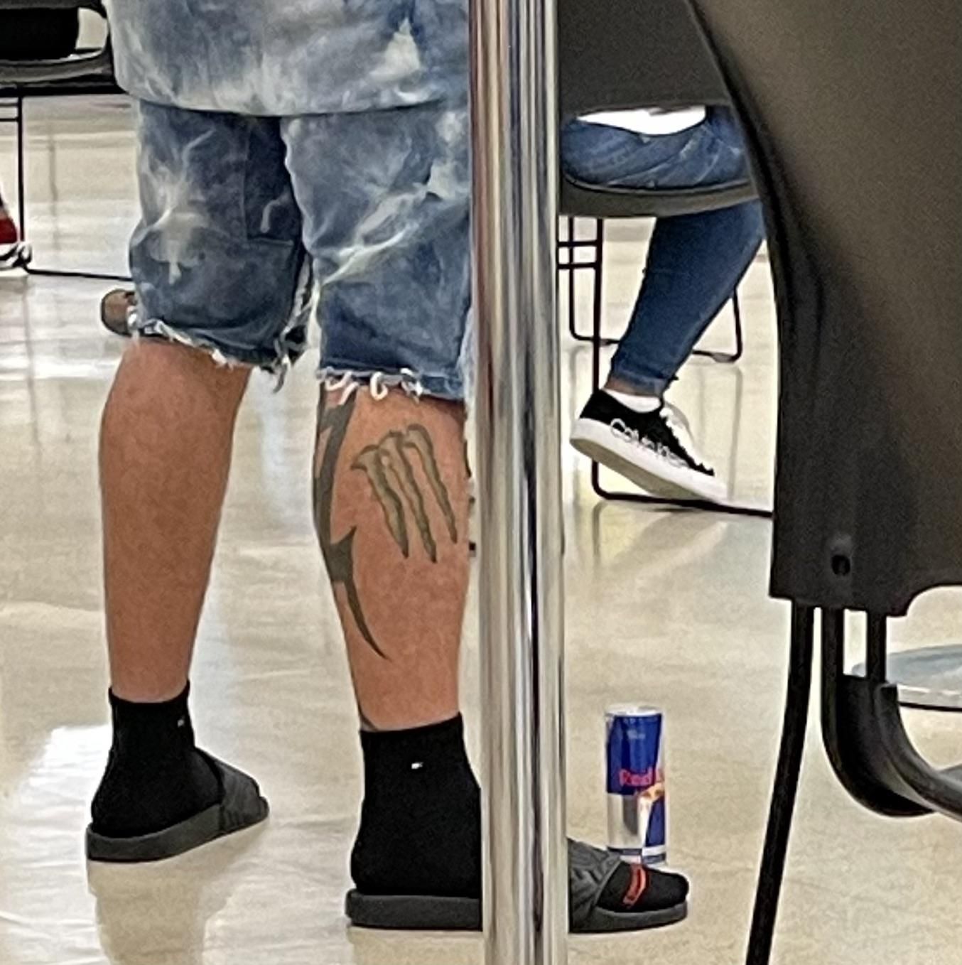 With such a tattoo, you would think he would have more brand loyalty than that.