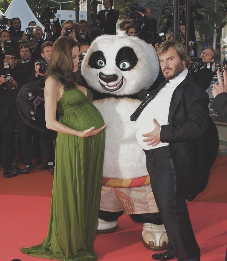 Jack black and Angelina Jolie in 2008