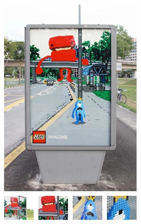 Awesome LEGO advertising placement