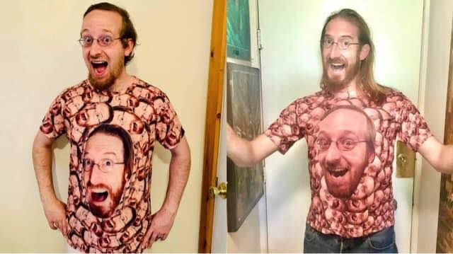I found my doppelganger on a T-Shirt... and sent him one in return!