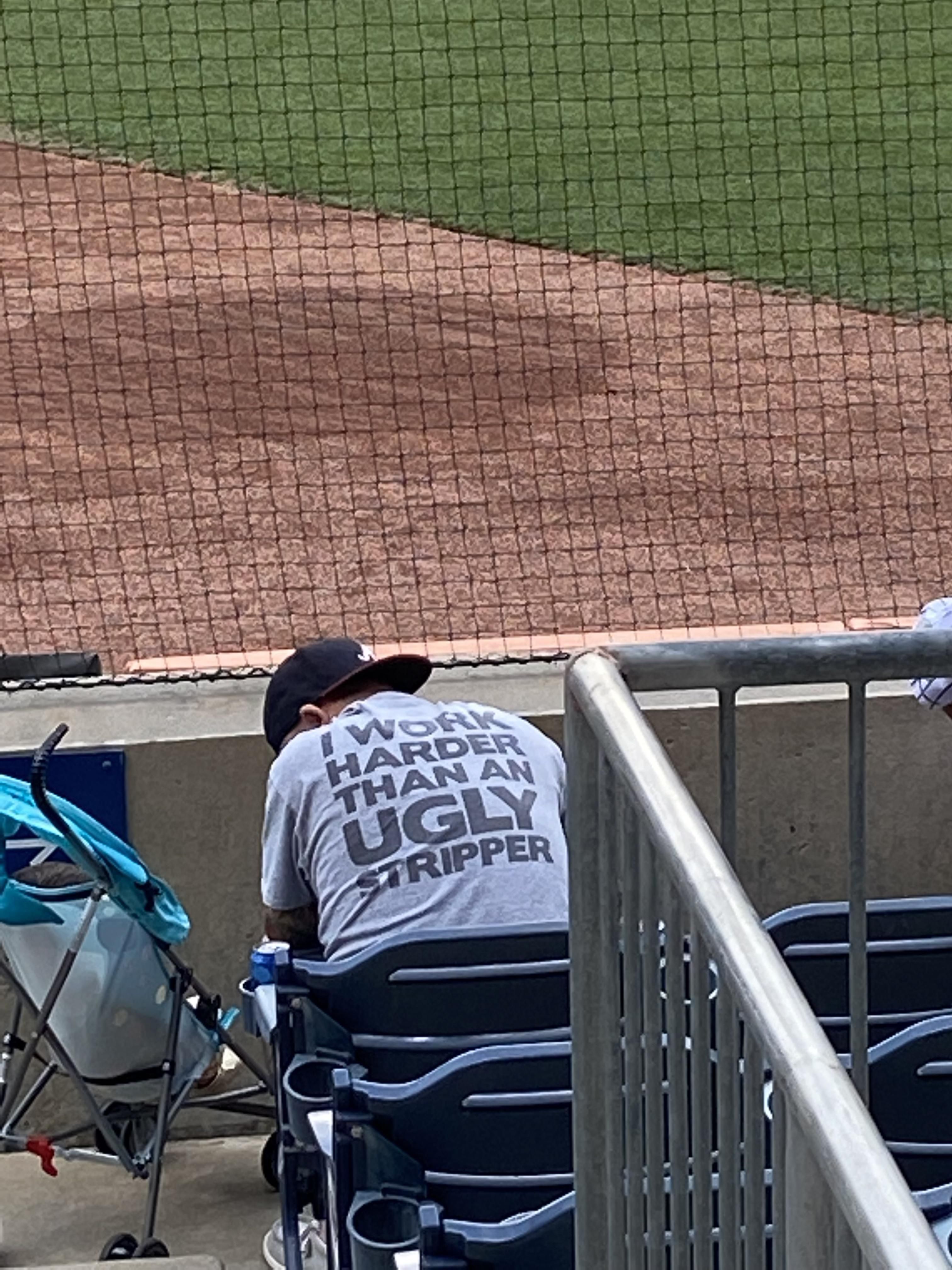 shirt i saw at a baseball game