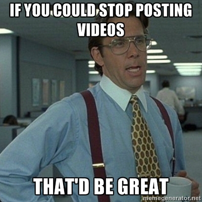 Please don't start that