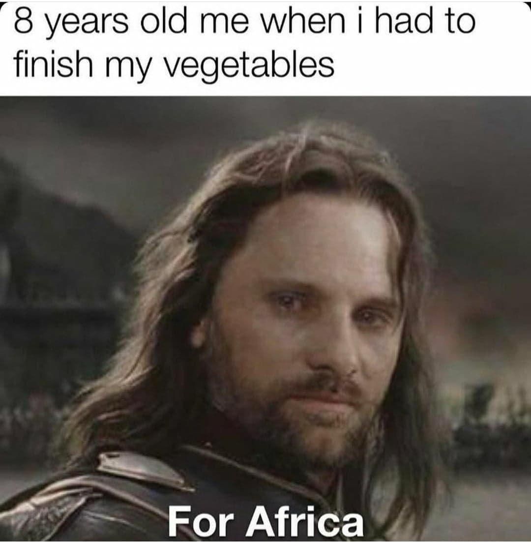 “ Children are starving in Africa “