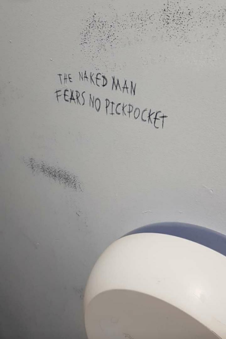 Written in my college's toilet