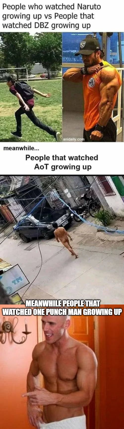 growing up