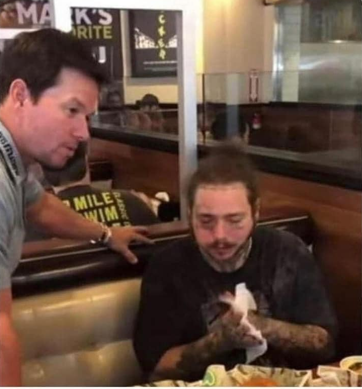 Mark Wahlberg invited this homeless man to eat for free at his burger place. Much respect Mark!