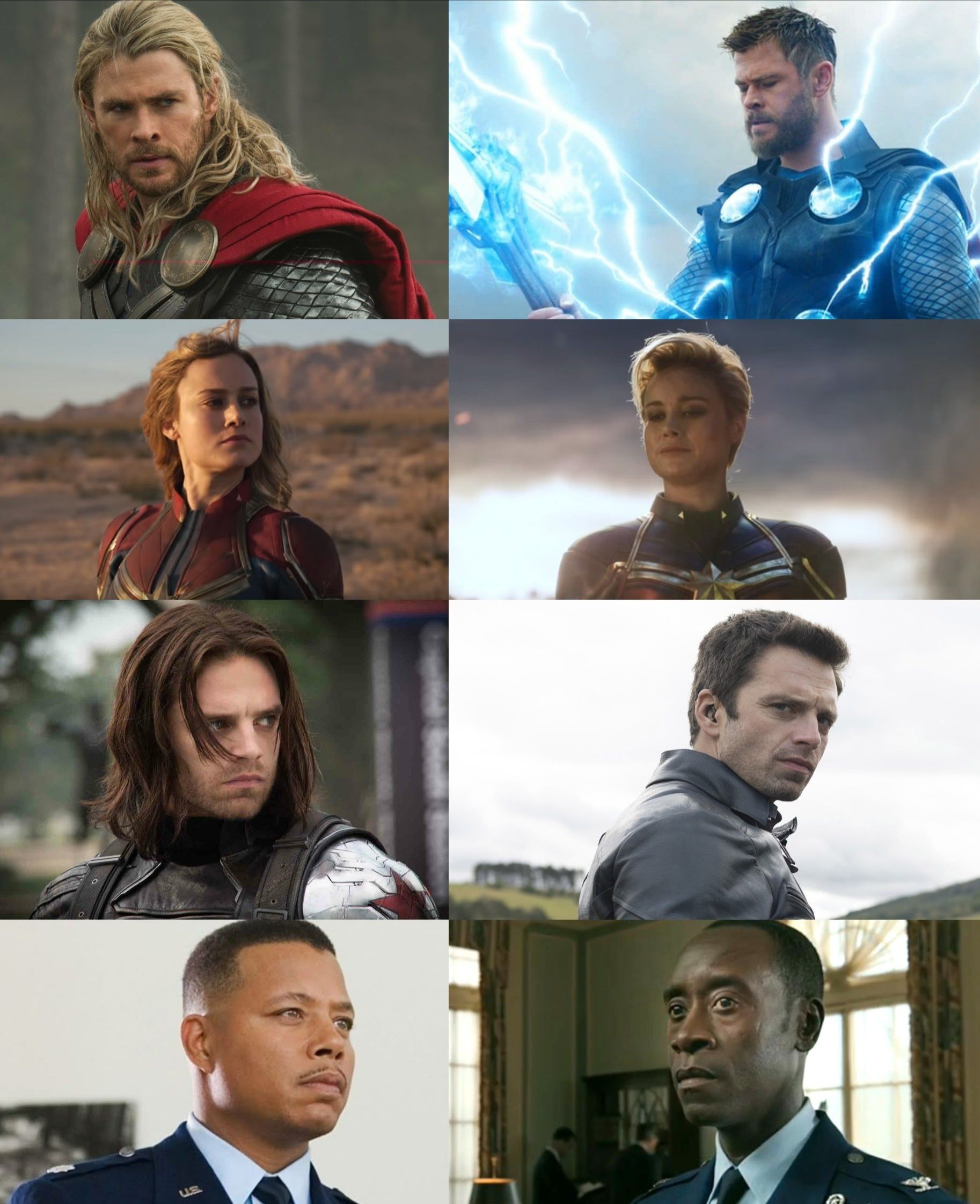 In the Marvel Cinematic Universe, characters change hairstyles