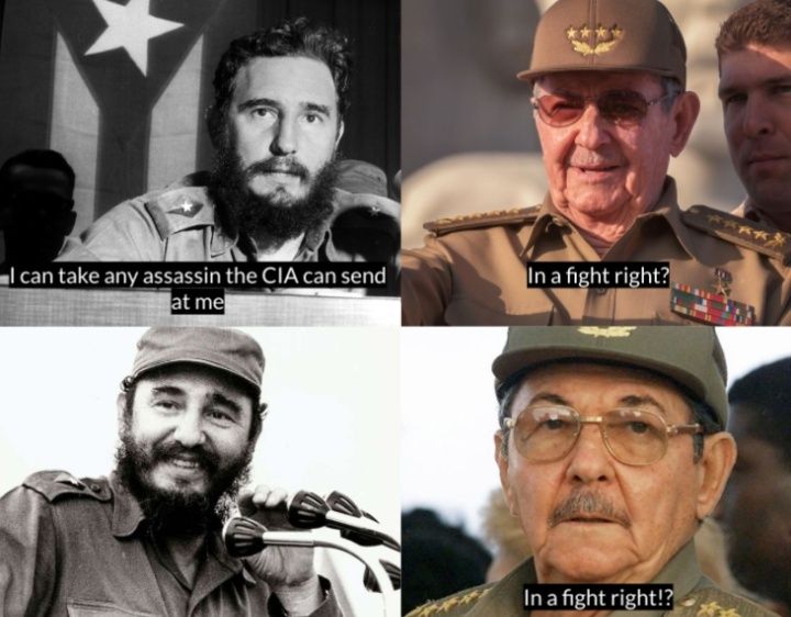 Love him or hate him, Fidel making sweet love to one of his CIA assassins is ***ing hilarious.