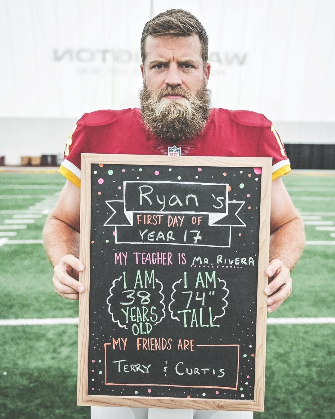 Ryan Fitzpatrick’s first day with a new team!