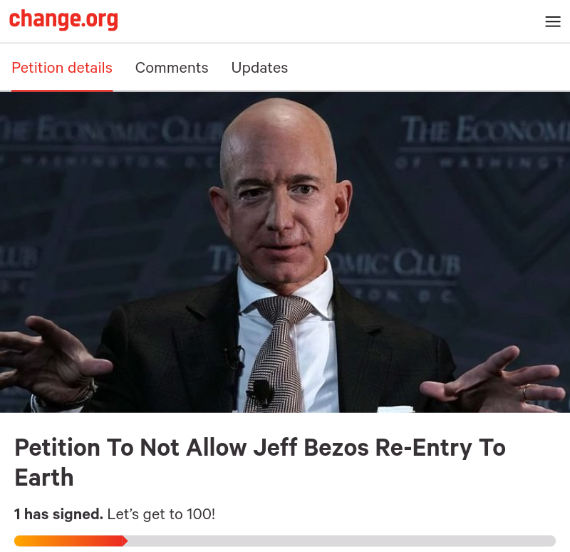 Let's Keep Jeff Bezos Out There