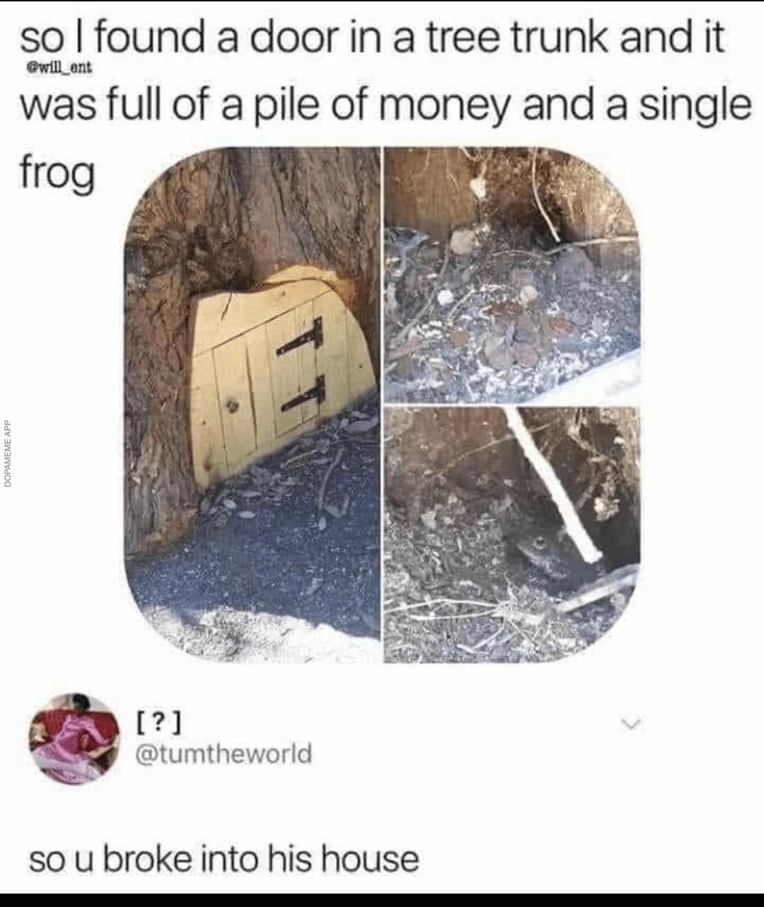 Frog robbery