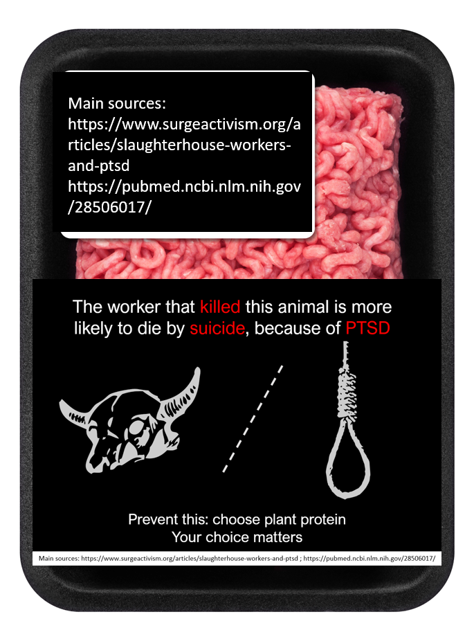 If meat products came with warnings similar to (other) addictive/dangerous products