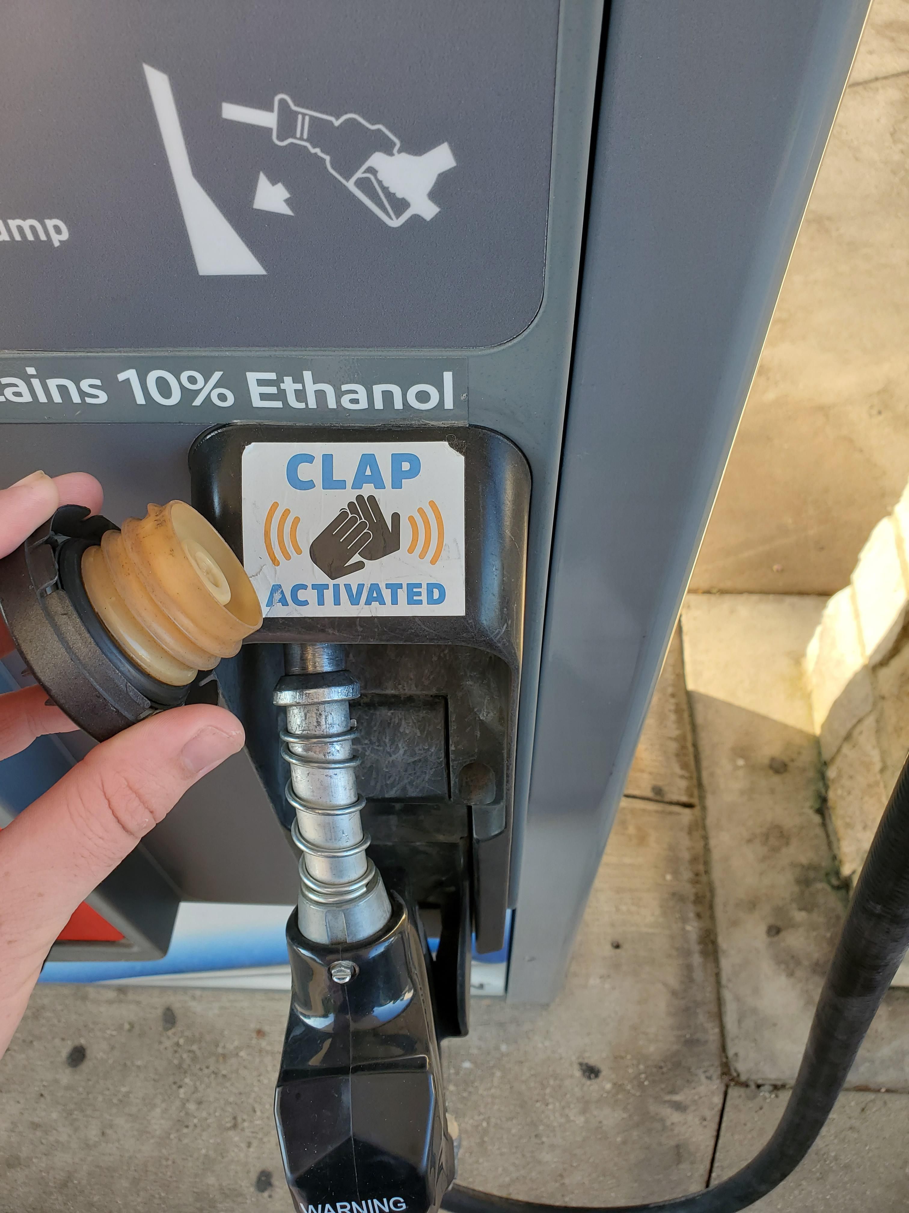 This sticker someone put on the gas pump