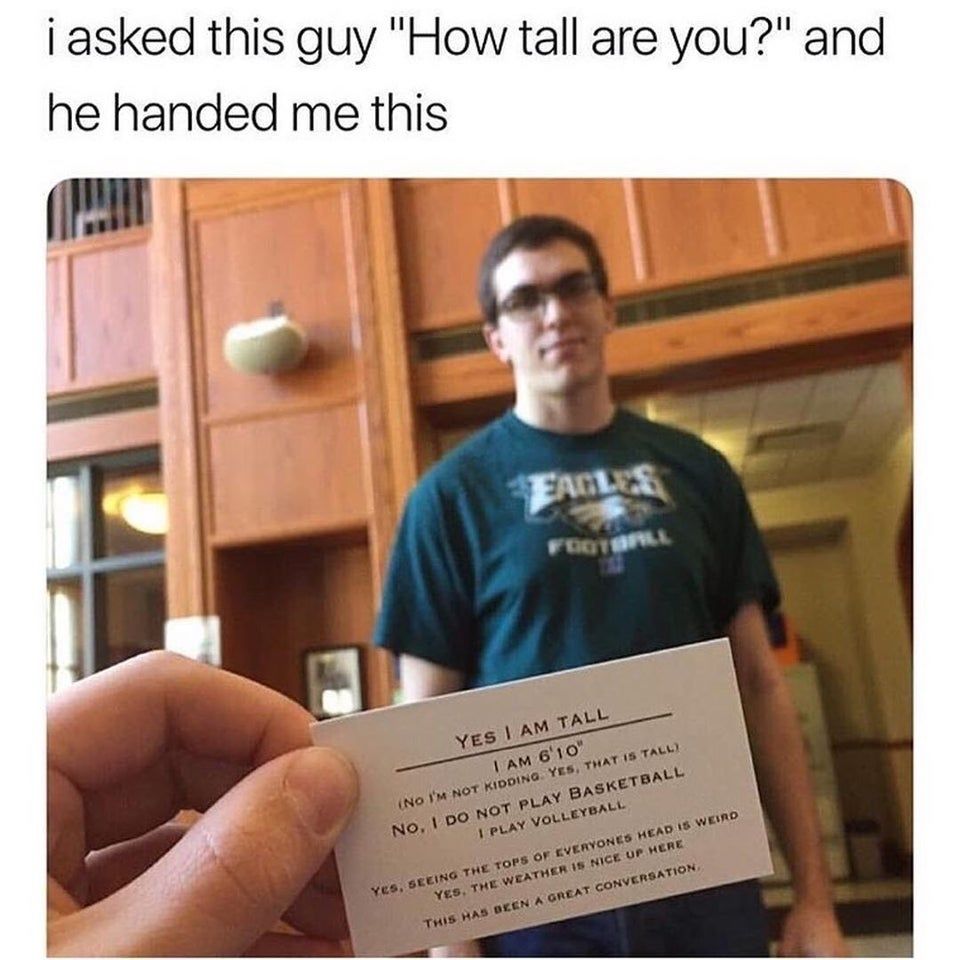 every tall guy should have this!