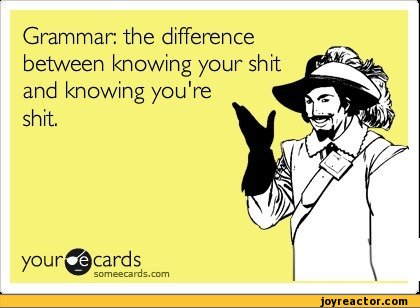 Just grammar