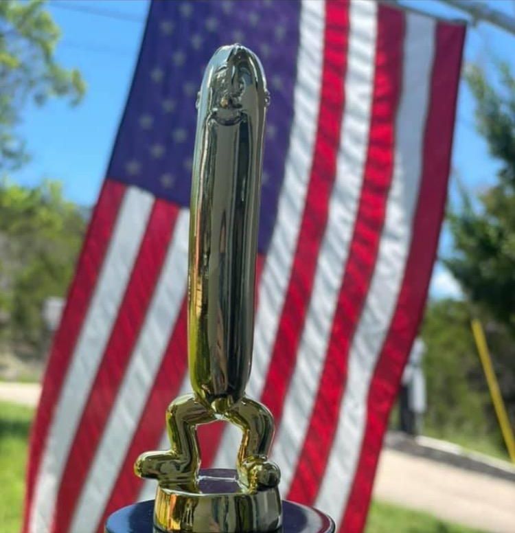 The trophy for my town's July 4th hot dog eating contest