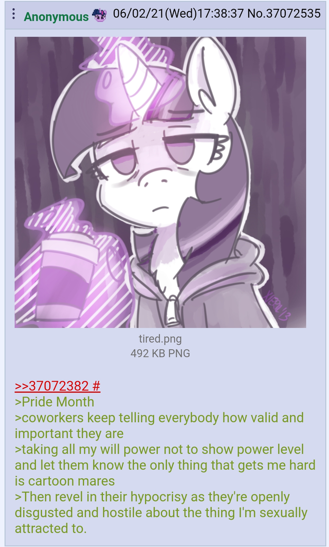 anon shows his power for pride month