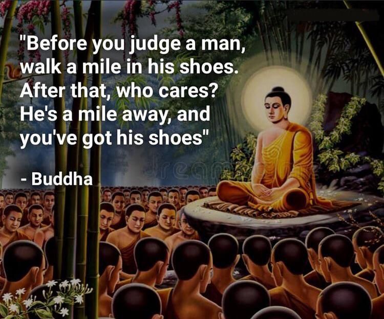 Some wise words by Buddha.